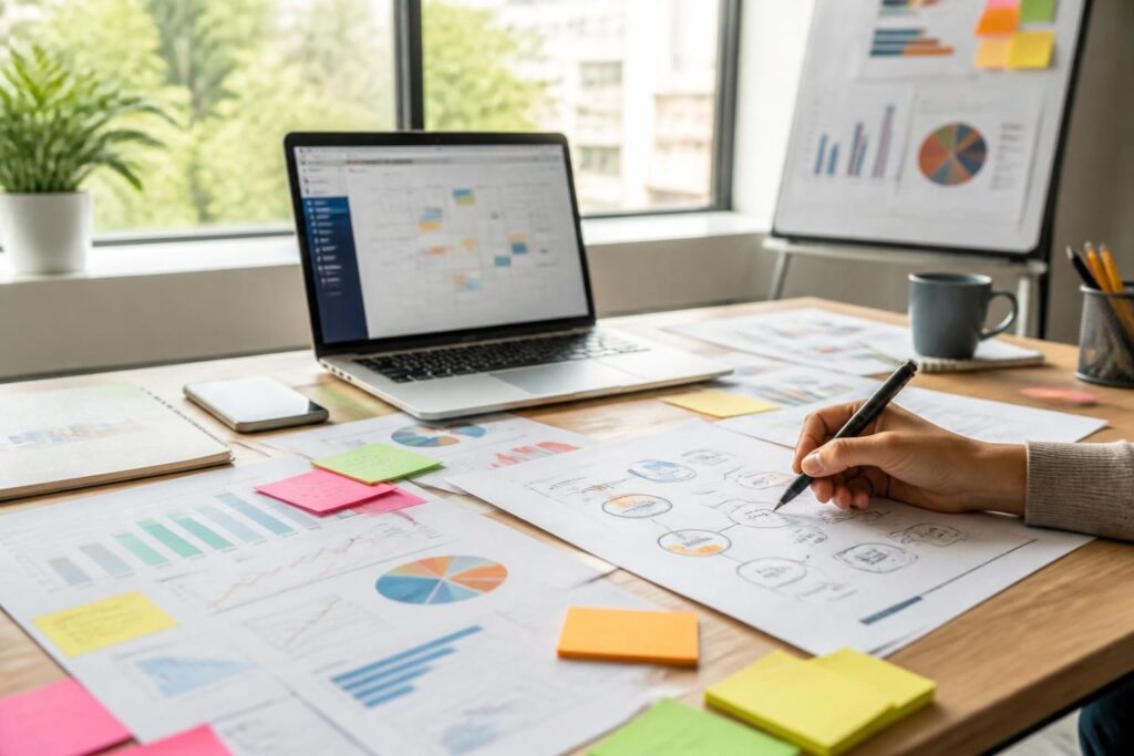 découvrez un exemple de plan média et apprenez comment construire une campagne de communication efficace pour maximiser l'impact de vos actions marketing.