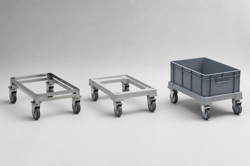 découvrez comment choisir un chariot porte bac adapté à vos besoins avec nos modèles en inox, plastique, et différentes dimensions dont 600x400. praticité et robustesse assurées.
